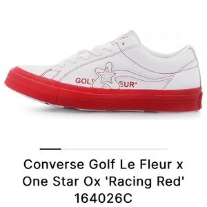 Converse Golf Le Fleur x One Star Ox 'Racing Red' 164026C, NEVER WORN